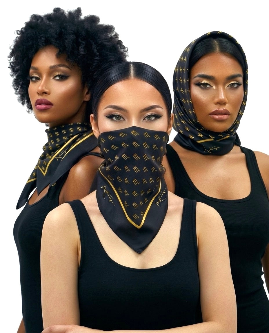 Zodiac Silk Scarves & Accessories - Starletta Astroga